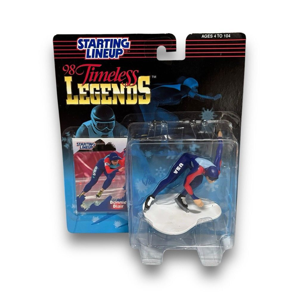 1997 Starting Lineup 98 Timeless Legends BONNIE BLAIR Olympic Figure  NEW +CARD‎